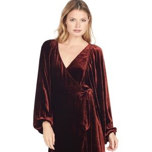 A.L.C. Carlo Velvet Wrap Dress Size 8